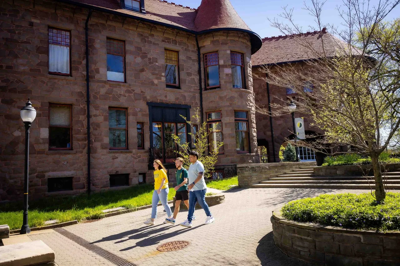Students on campus