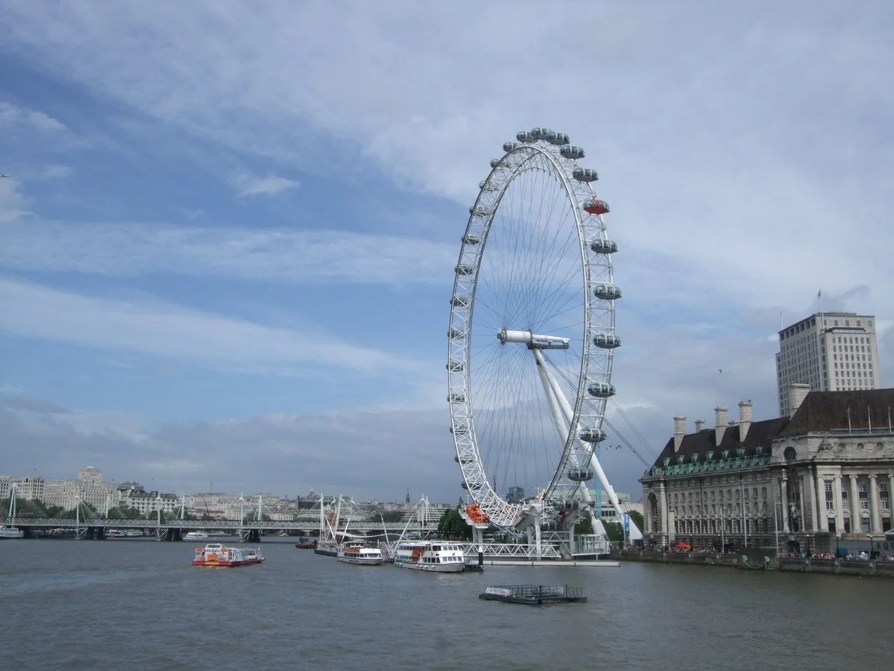 Thames and London Eye