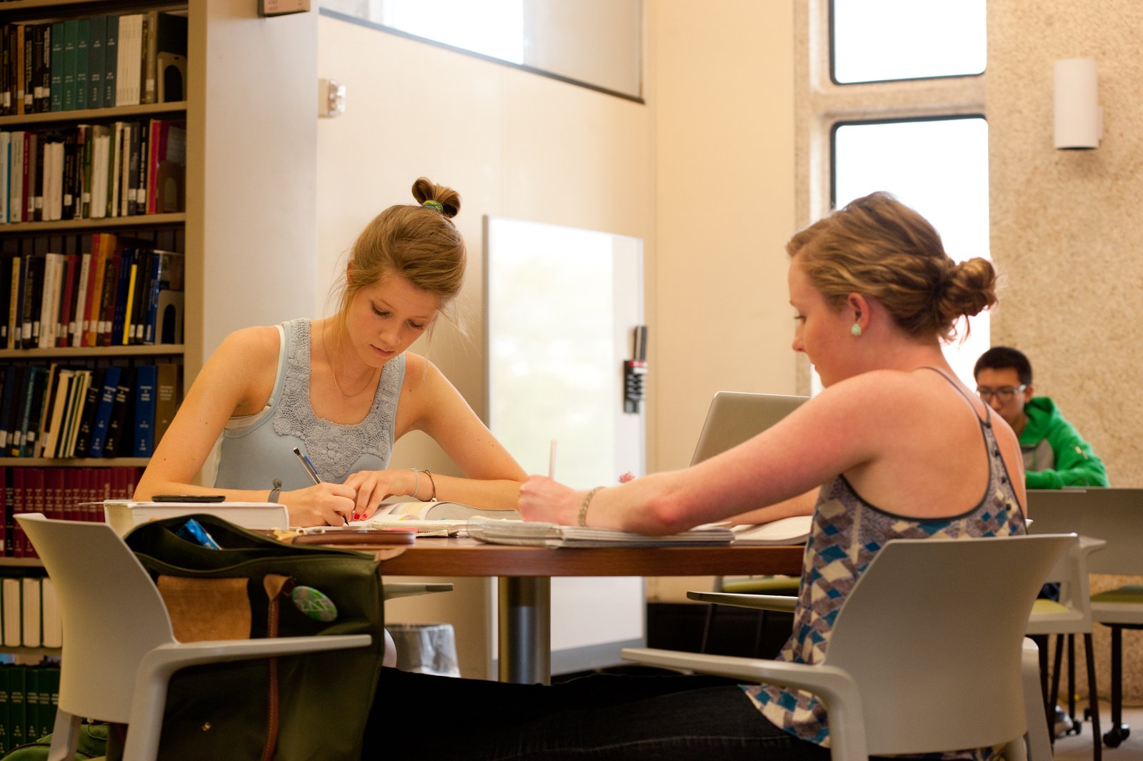 Students studying
